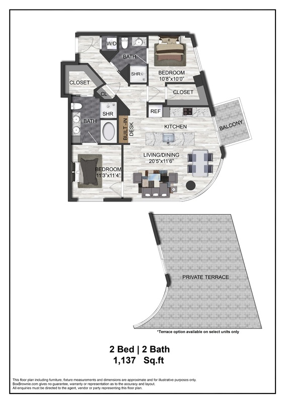 Floor plan layout diagram for B2